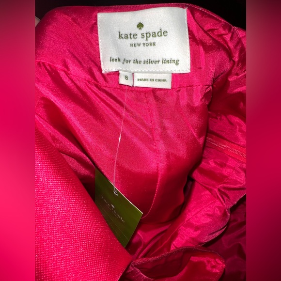 Kate Spade Pink Backless Mini Dress in Full Bloom, Size 8, NWT - Picture 2 of 5